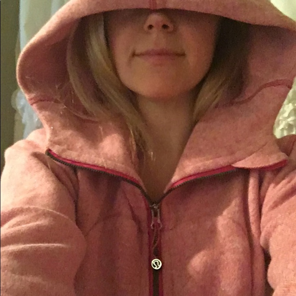 Excellent condition terry cloth Pink Scuba Hoodie